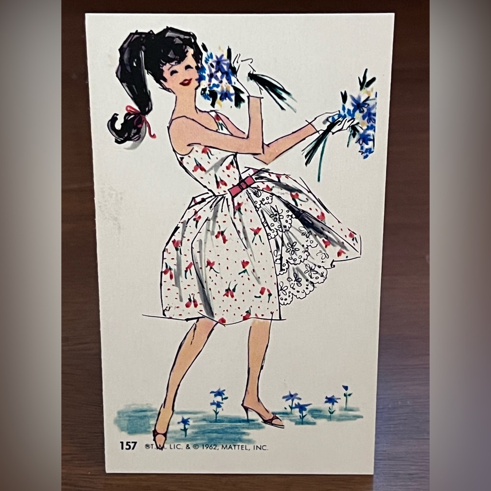 1962 Barbie Dynamic Toy Jumbo Trading Card #157